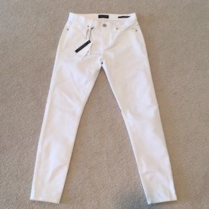 BR White ankle pants